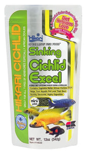 Hikari USA Cichlid Excel Sinking Pellets Fish Food 12 oz Mini - Image 2