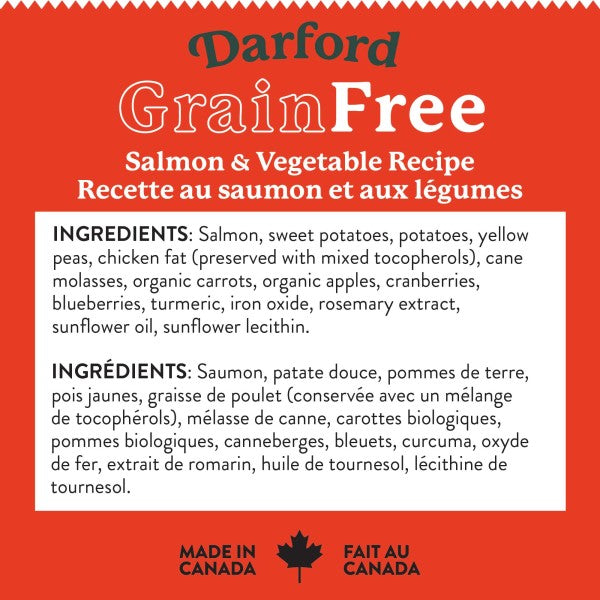 Darford Grain Free Dog Biscuits Salmon Recipe Regular 12 oz