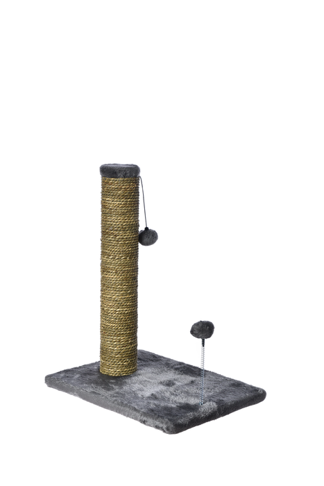 Max & Marlow Cat Scratching Post w/ 2 Cat Toys 20in - Image 2
