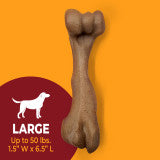 Nylabone Strong Chew Femur Bone Dog Chew Toy Made with Real Bison & Venison Large (1 Count)