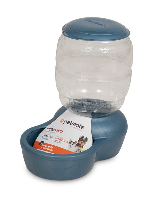 Petmate Replendish Feeder with Microban Pearl Peacock Blue XS