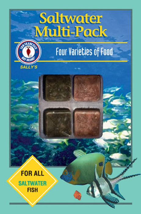 San Francisco Bay Brand Saltwater Multipack Frozen Fish Food 3.5 oz 24 Count