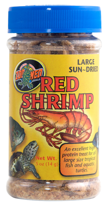 Zoo Med Sun-Dried Large Red Shrimp Reptile Food 0.5 oz