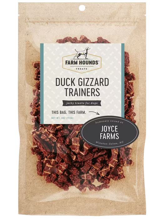 Farm Hounds Duck Gizzard Trainers Dog Treats - 4 oz