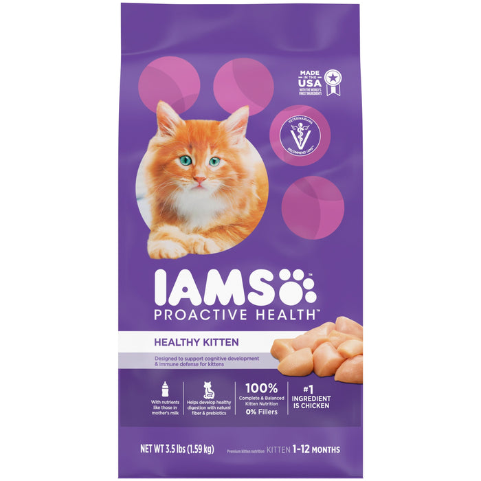 IAMS Proactive Health Kitten Dry Cat Food Chicken 3.5lb