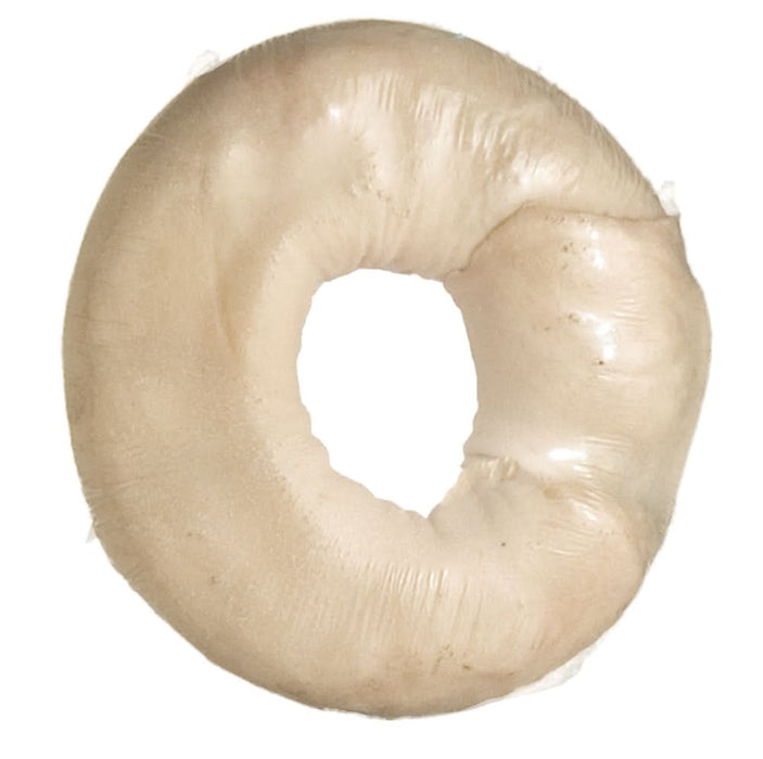 Savory Prime Rawhide Donut Dog Chew Natural 4 in