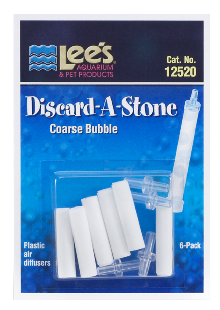 Lee's Aquarium & Pet Products Discard-A-Stone White Coarse 6 Piece