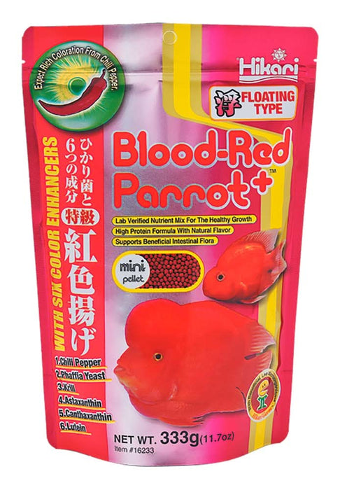 Hikari USA Blood-Red Parrot+ Floating Fish Food 11.7oz Mini - Image 2