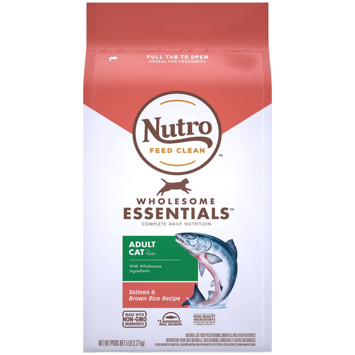 Nutro Products Wholesome Essentials Adult Dry Cat Food Salmon & Brown Rice 5lb