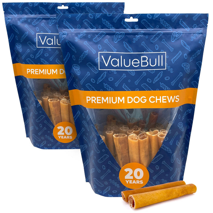 Value Pet Supplies ValueBull Buffalo Collagen Sticks for Dogs, 6 Inch Super Jumbo Chews, Natural Long-Lasting Dog Treats, 25 Count