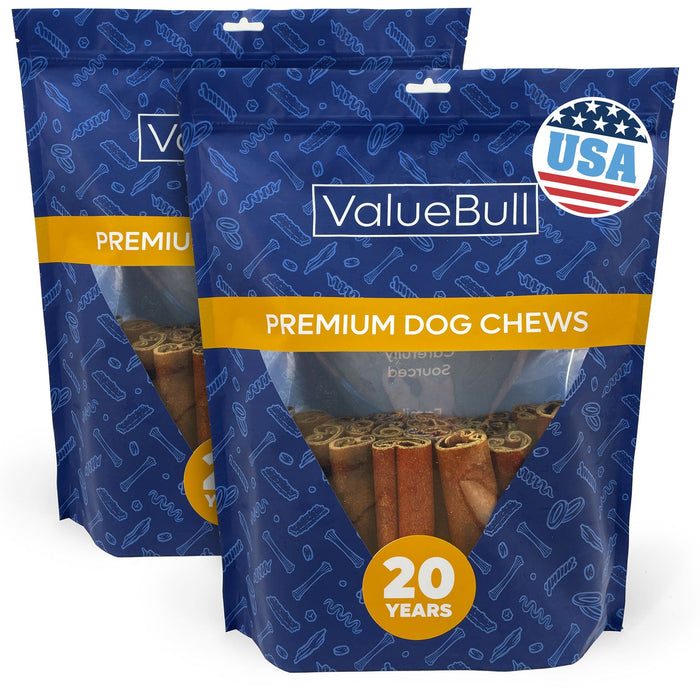 Value Pet Supplies ValueBull USA Collagen Sticks for Dogs, 6 Inch Super Jumbo Chews, Natural Long-Lasting Dog Treats, 50 Count
