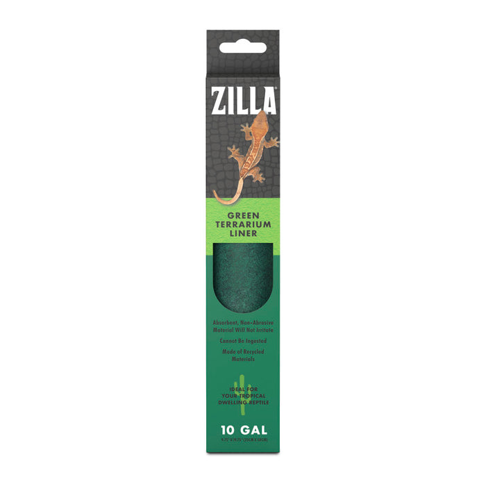 Zilla Reptile Terrarium Liner Green 10/20X Gallon