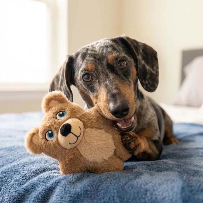 KONG Snuzzles Kiddos Dog Toy Teddy SM - 3 - Image 5