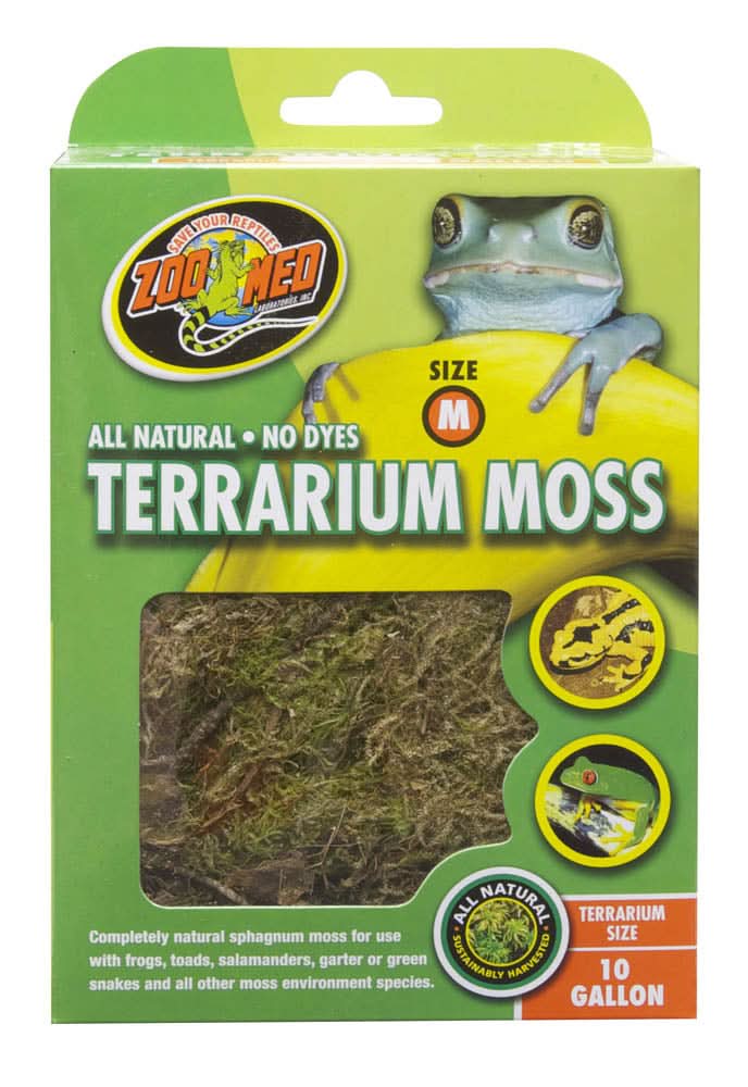 Moss Substrate Zoo Med Terrarium Moss Substrate Green 10gal MD — AnimalWiz.com