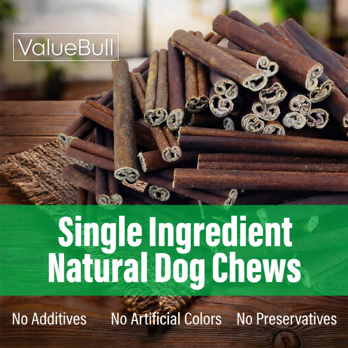 Value Pet Supplies ValueBull Buffalo Collagen Sticks for Dogs, 6 Inch Thick Chews, Natural Long-Lasting Dog Treats, 10 Count