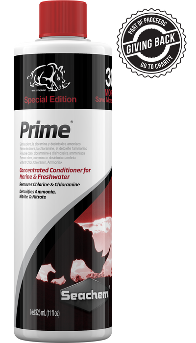 Seachem Laboratories Prime Ammonia Detoxifier 325ml/11oz BONUS SIZE