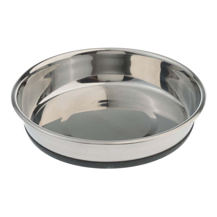 Pet Zone Products Deluxe Stainless Steel Cat Bowl Silver 12 oz
