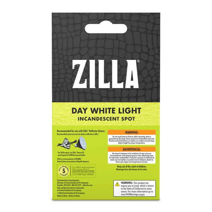 Zilla Incandescent Spot Bulb Day White 75 watts