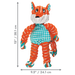 KONG Floppy Knots Fox Dog Toy Multi-Color MD/LG - 3 - Image 5