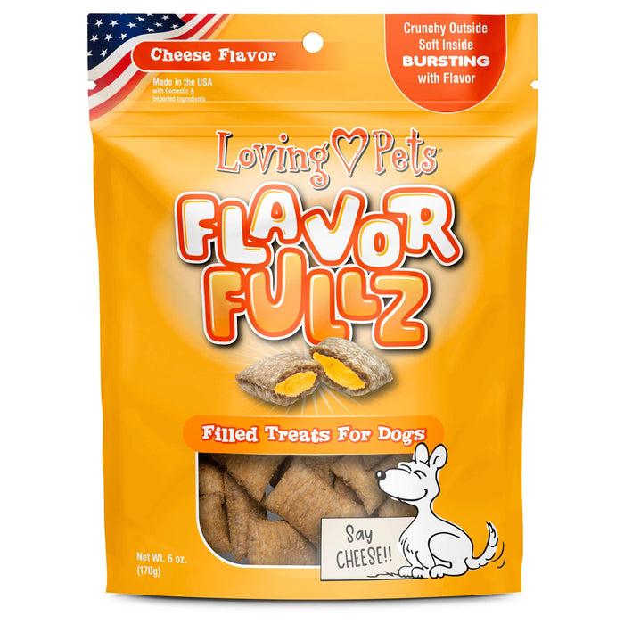 Loving Pets Flavorfullz Filled Dog Treats Cheese 6oz