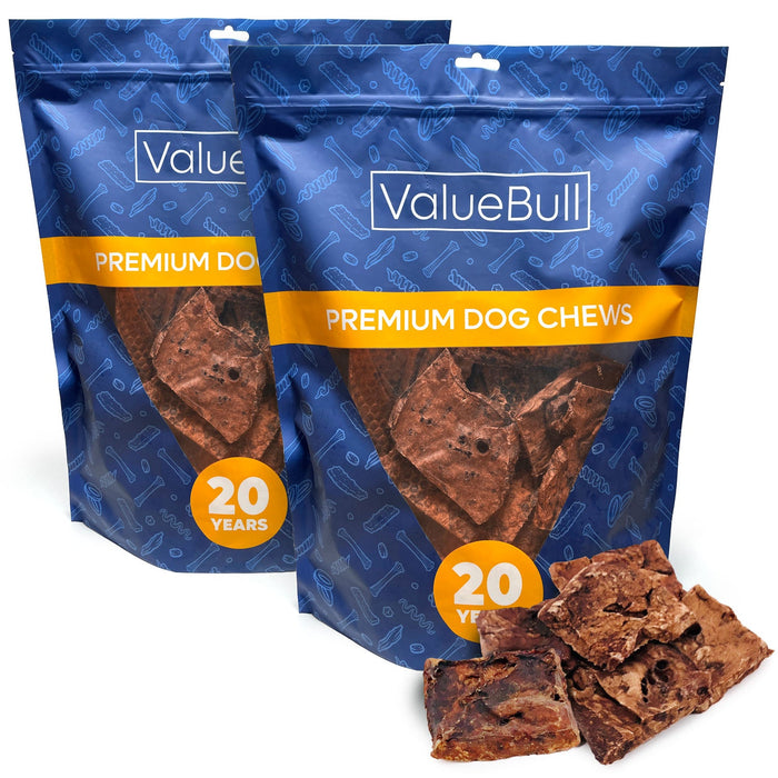 Value Pet Supplies ValueBull Lamb Lung Wafers for Dogs, Premium - 4 lbs