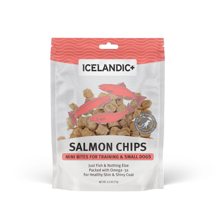 Icelandic+ Salmon Chips Dog Treat Mini 2.5 oz - Image 2