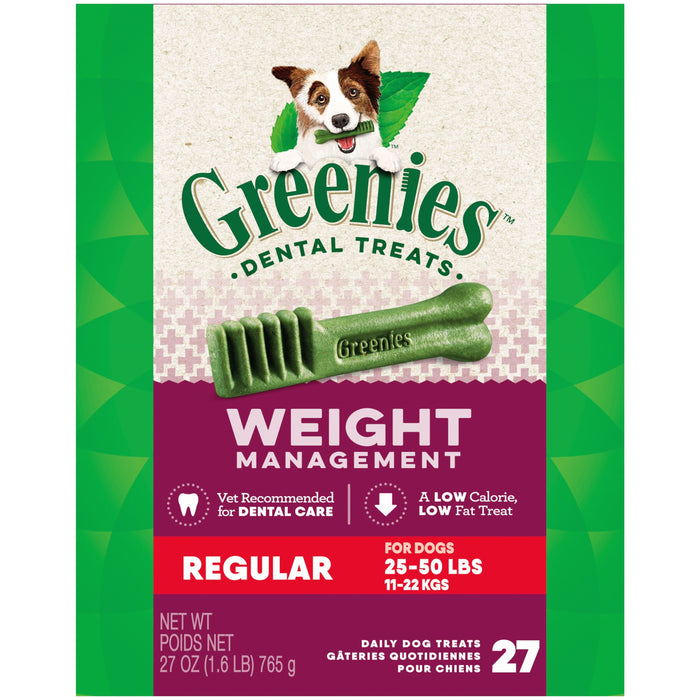 Greenies Weight Management Dog Dental Treats Regular 27oz 27ct