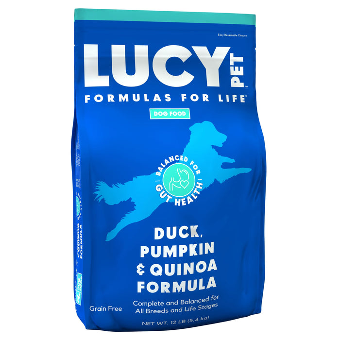 Lucy Pet Products Formula for Life L.I.D. Dry Dog Food Duck, Pumpkin & Quinoa 12lb