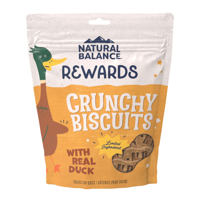 Natural Balance Pet Foods Rewards Crunchy Biscuits Dog Treats Duck 28oz