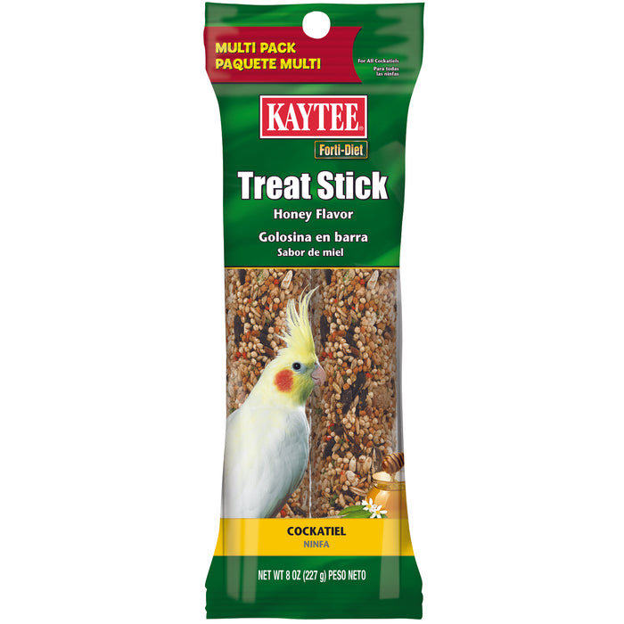 Kaytee Forti-Diet Cockatiel Honey Flavor Treat Stick Multi-Pack