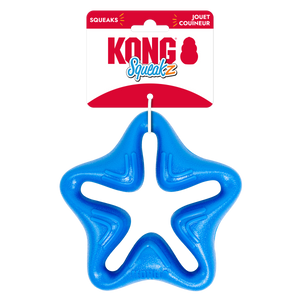 KONG Squeakz Star Dog Toy Blue MD - Image 2