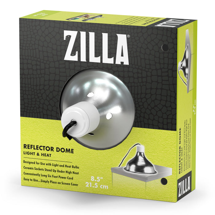 Zilla Silver Reflector Domes 8.5 Inches