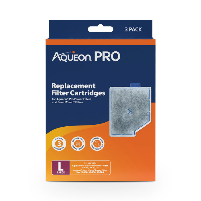 Aqueon Pro Replacement Filter Cartridges LG 3pk