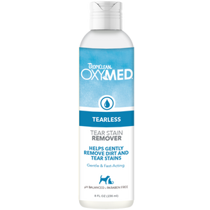 TropiClean OxyMed Tearless Tear Stain Remover for Pets 8oz - Image 2