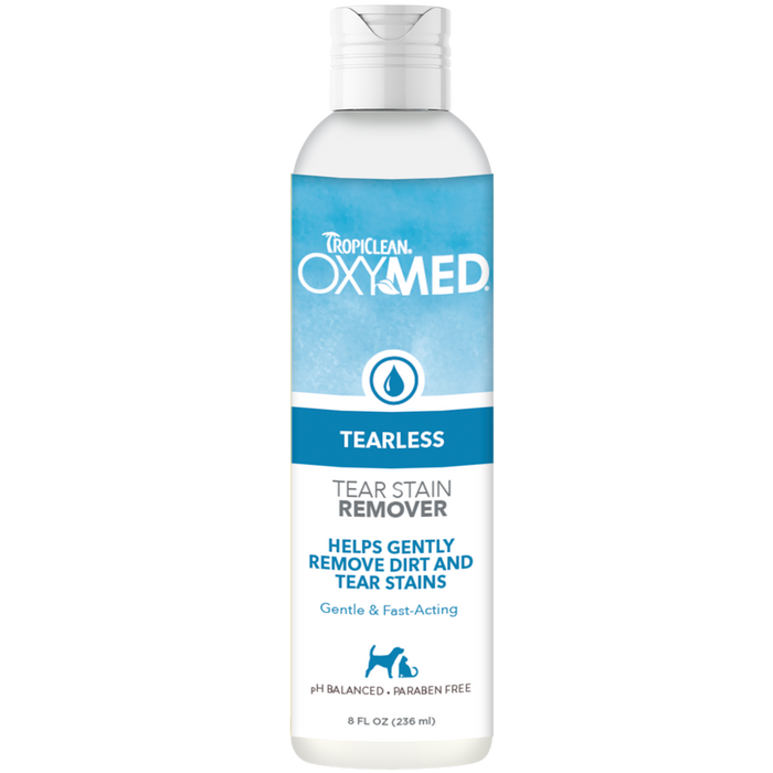 TropiClean OxyMed Tearless Tear Stain Remover for Pets 8oz