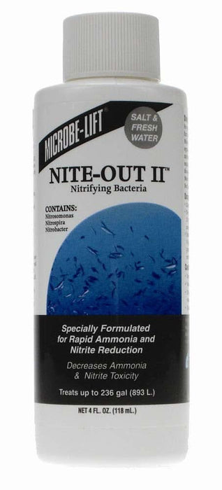 Microbe-Lift Nite-Out II Nitrifying Bacteria Ammonia Detoxifier 4 fl. oz