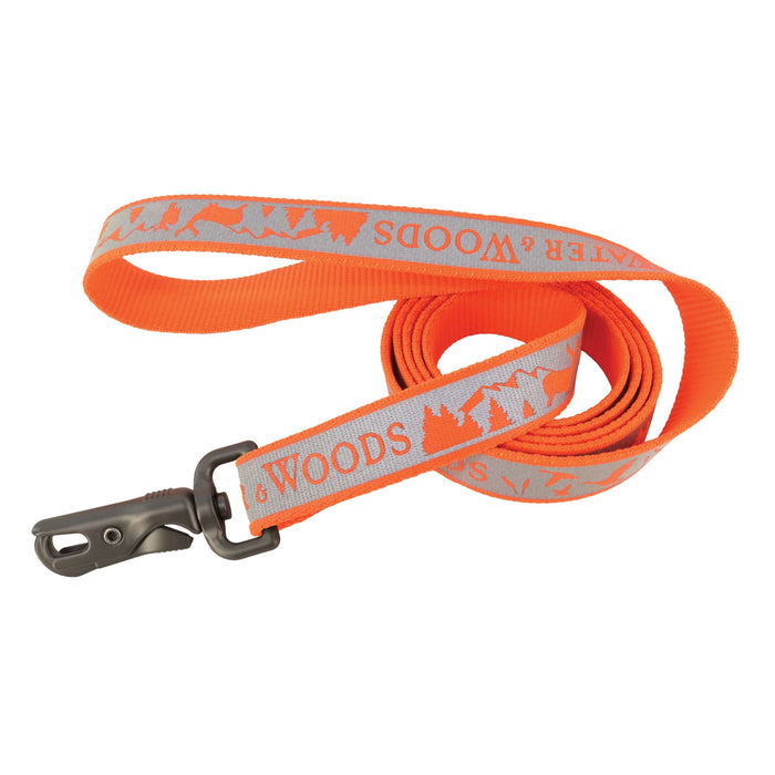 Coastal Water & Woods® Reflective Dog Leash Water & Woods Orange 6ft