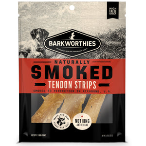 Barkworthies Smoked Tendon Strips Dog Treat 3ct - Image 2