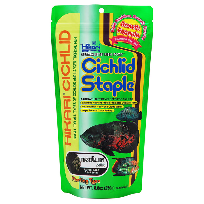 Hikari USA Cichlid Staple Pellets Fish Food 8.8oz MD - Image 2