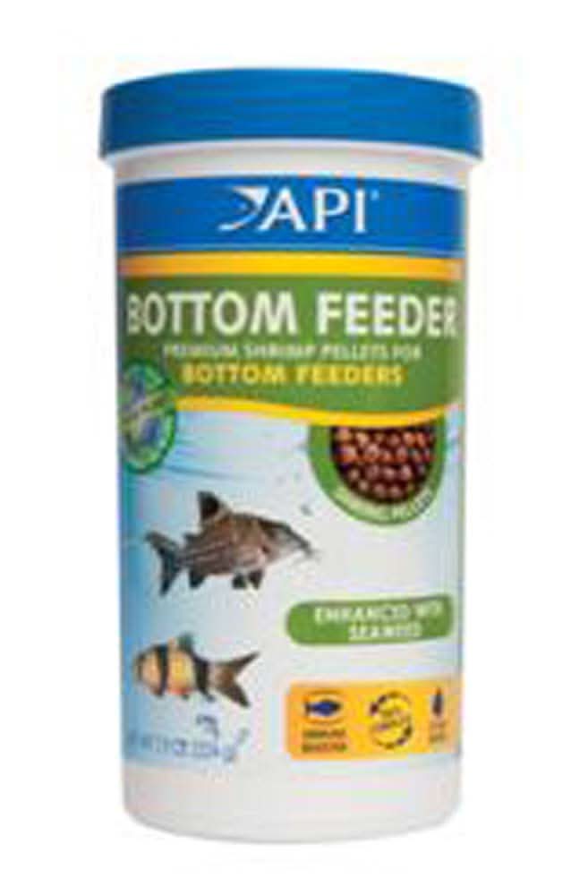 API Bottom Feeder Premium Shrimp Sinking Pellets Fish Food 7.9 oz ...