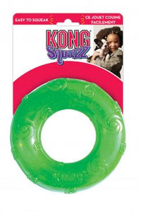 KONG Squeezz Ring Dog Toy Assorted LG - Image 2
