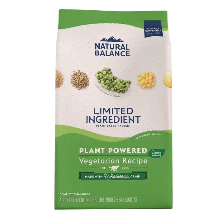 Natural Balance Pet Foods Limited Ingredient Plant Powered Vegan-Friendly Dry Dog Food 4lb