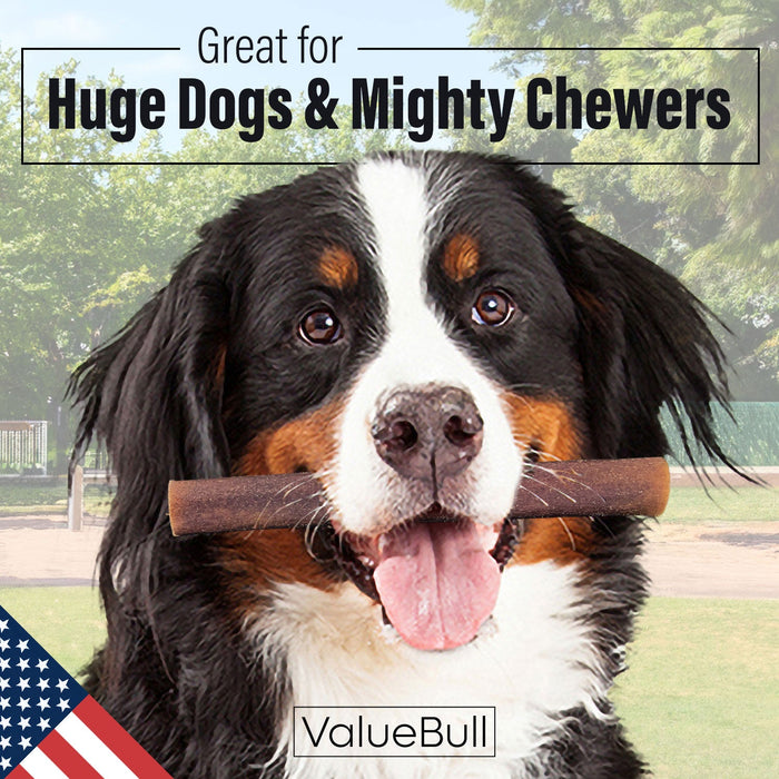 Value Pet Supplies ValueBull USA Collagen Sticks for Dogs, 6 Inch Super Jumbo Chews, Natural Long-Lasting Dog Treats, 50 Count