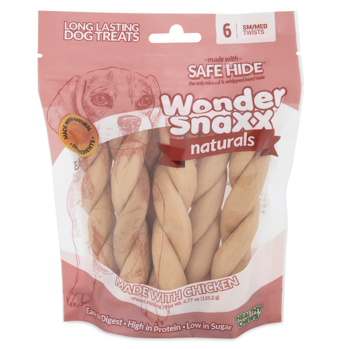 Wonder SnaXX Naturals Twist Dog Treat Chicken 6ct SM/MD - Image 2