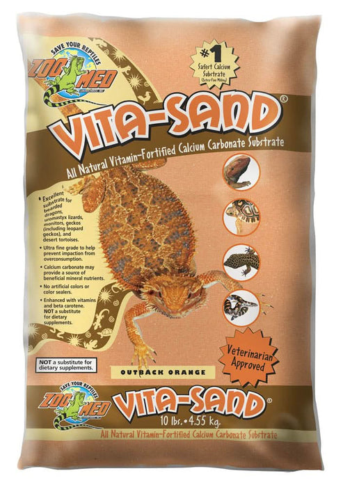 Zoo Med Vita-Sand Substrate Outback Orange 10 lb (Pack of 3)