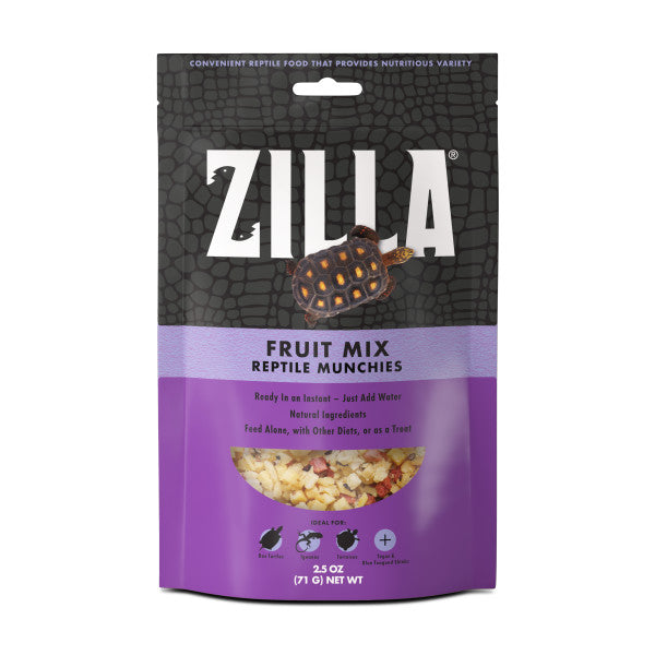 Zilla Reptile Munchies Fruit Mix Black 2.5 oz.