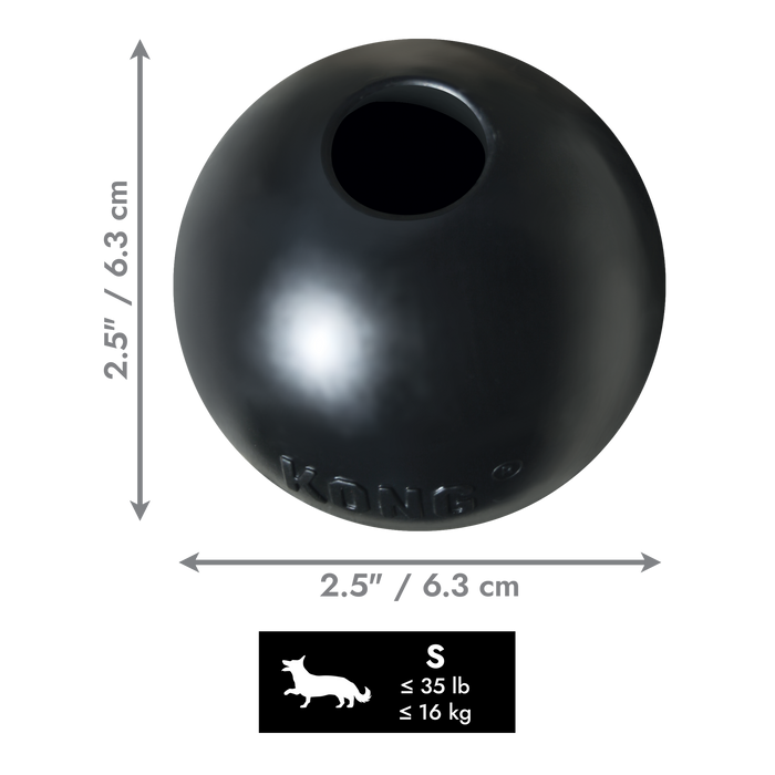 KONG Extreme Ball Dog Toy Black SM - 1 - Image 11