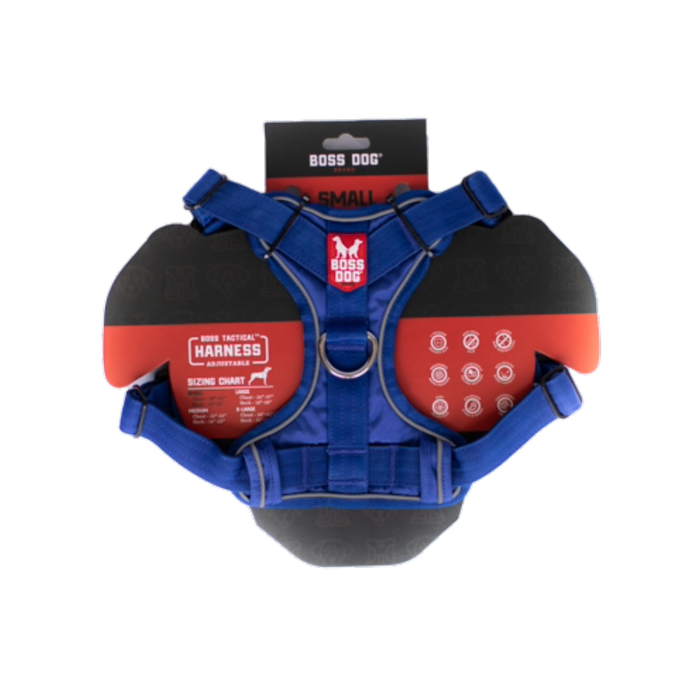 Boss Dog Tactical Dog Harness Blue SM