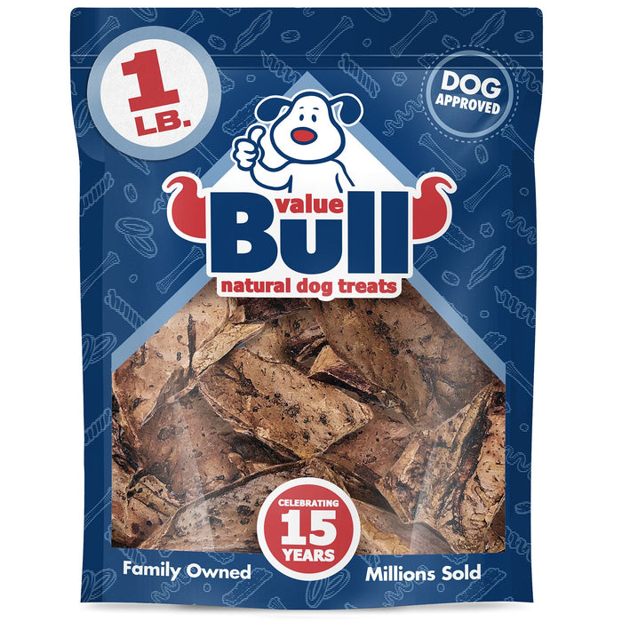 Value Pet Supplies ValueBull Lamb Lung Dog Chews, Sliced -  1 lb