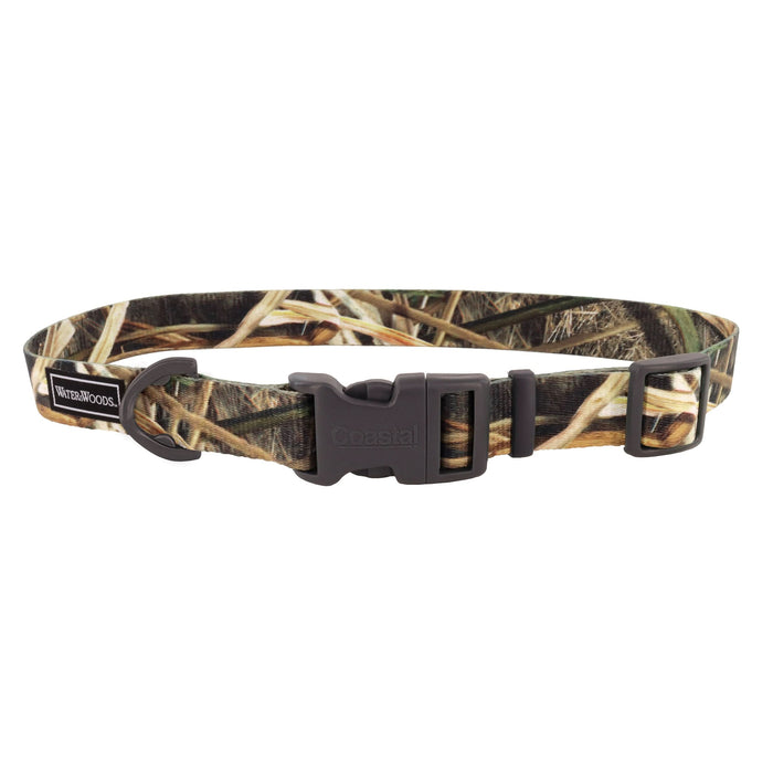 Coastal Water & Woods® Adjustable Dog Collar Shadow Grass Blades 18-26in